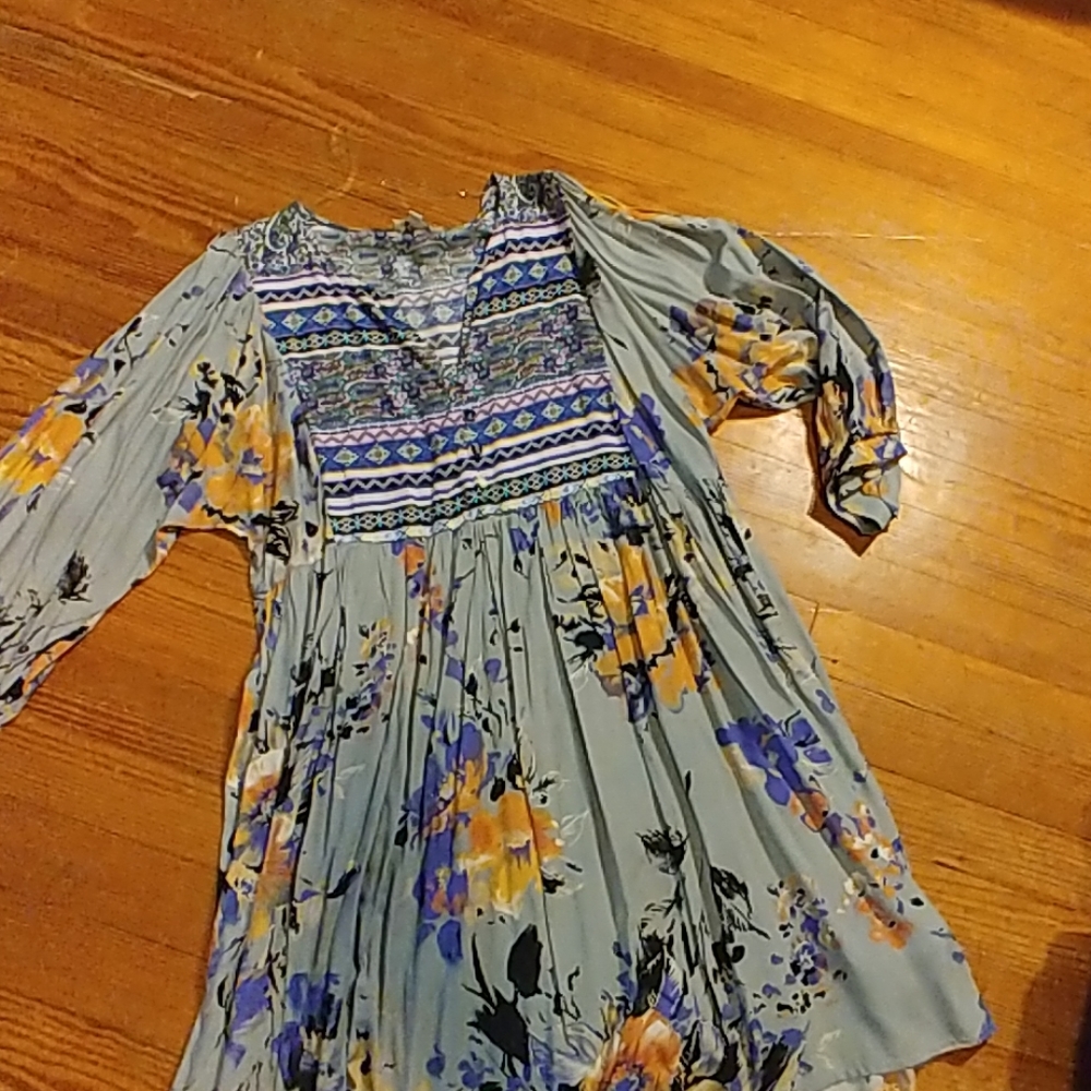 Blue dress